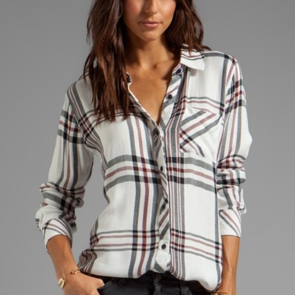 Rails Tops - Rails LA Plaid Hunter Top Size L